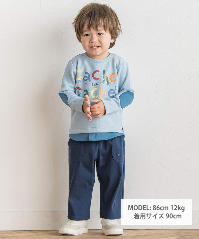 BeBe Hide-and-Seek Elbow Patch Layered Style Trainer