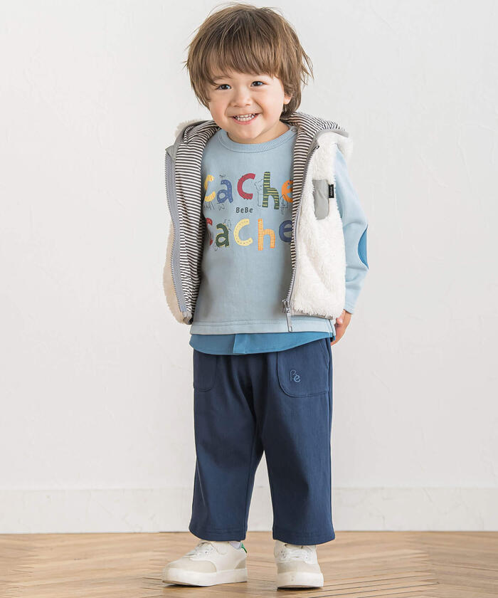 BeBe Hide-and-Seek Elbow Patch Layered Style Trainer