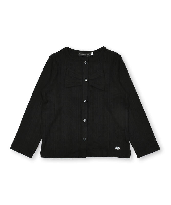 ベベ プチ ポワ ヴェール BeBe Petits Pois Vert 【店舗限定】ニット風リボンカーディガン