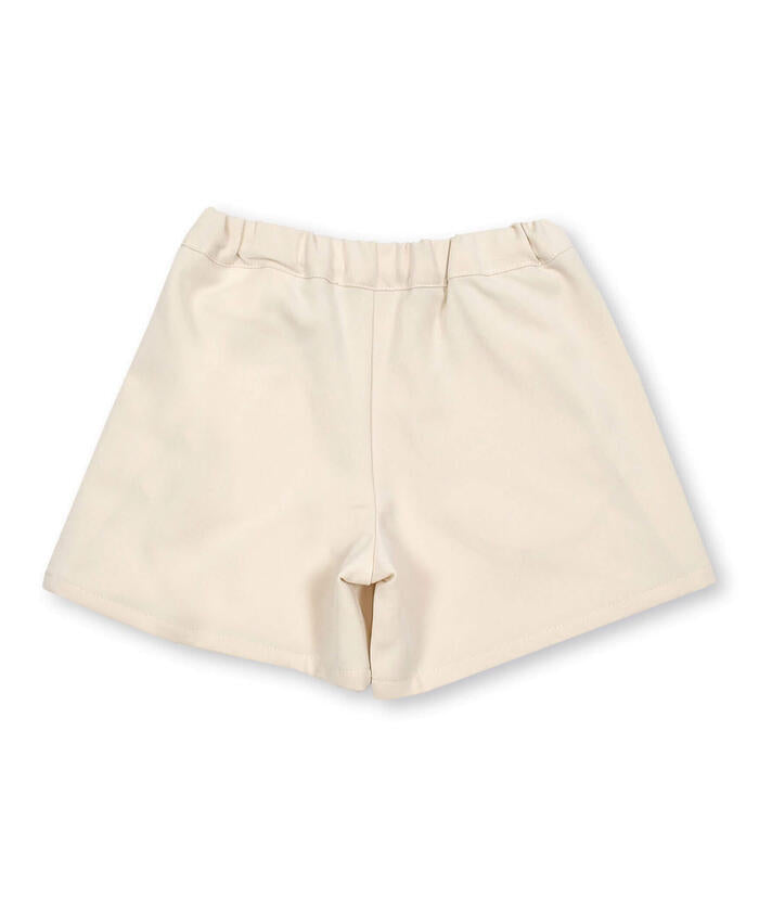 ベベ プチ ポワ ヴェール BeBe Petits Pois Vert スカラップギャバジンキュロットパンツ
