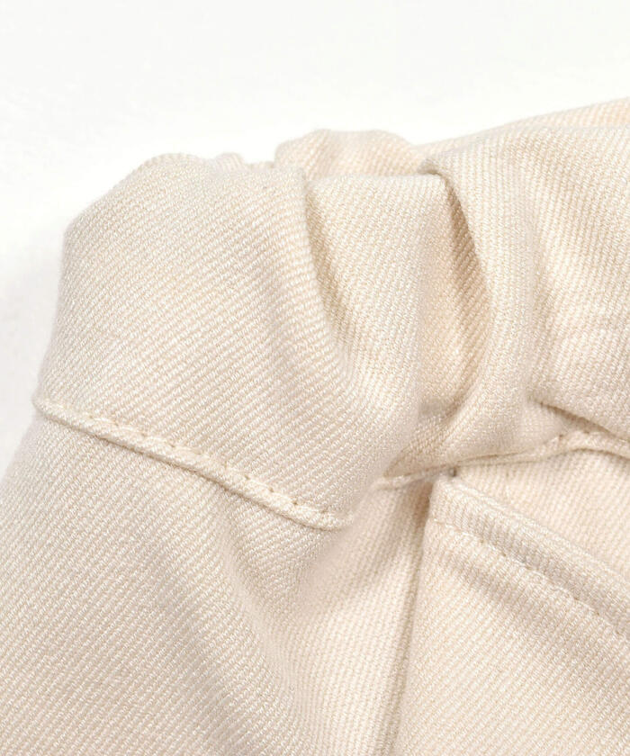 ベベ プチ ポワ ヴェール BeBe Petits Pois Vert スカラップギャバジンキュロットパンツ