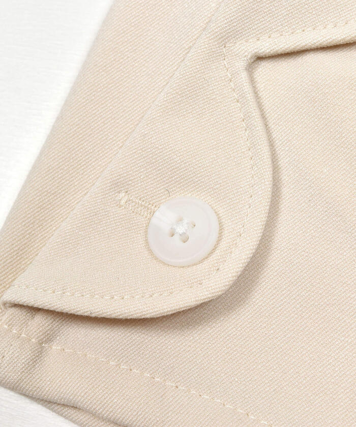 ベベ プチ ポワ ヴェール BeBe Petits Pois Vert スカラップギャバジンキュロットパンツ
