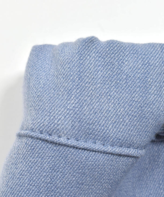ベベ プチ ポワ ヴェール BeBe Petits Pois Vert スカラップギャバジンキュロットパンツ