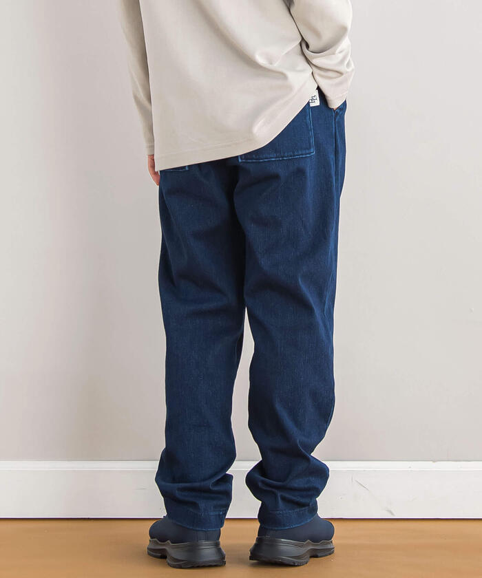 貝貝 小豌豆綠 BeBe Petits Pois Vert 【店鋪限定】前摺接合牛仔褲