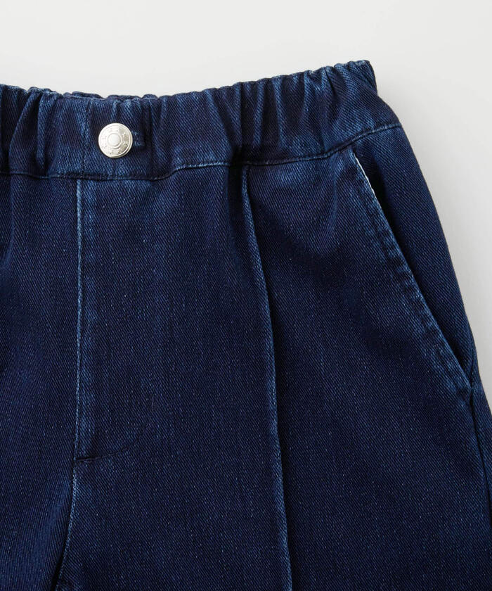 貝貝 小豌豆綠 BeBe Petits Pois Vert 【店鋪限定】前摺接合牛仔褲