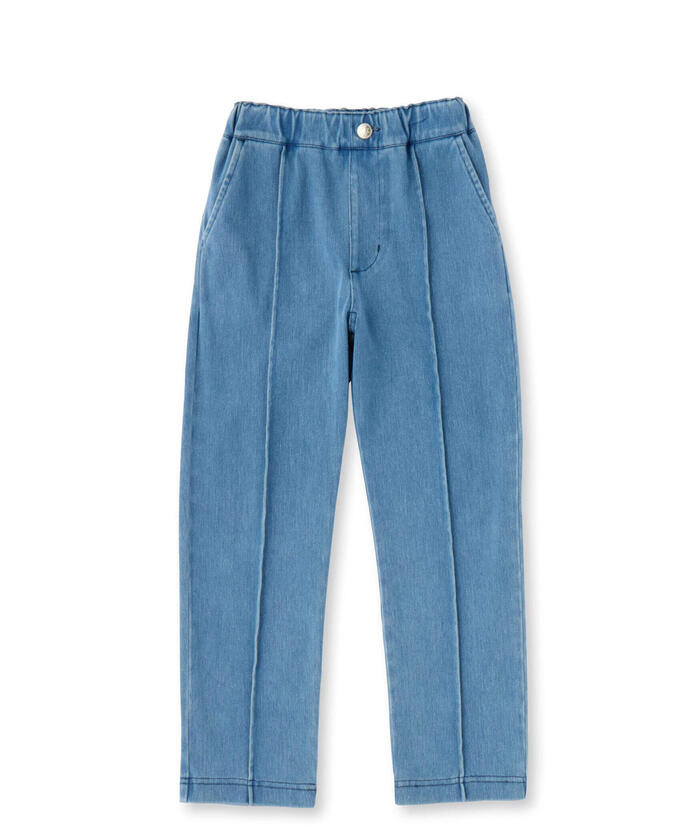 貝貝 小豌豆綠 BeBe Petits Pois Vert 【店鋪限定】前摺接合牛仔褲