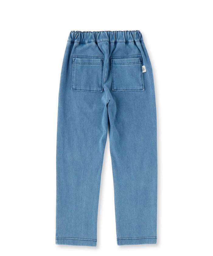 貝貝 小豌豆綠 BeBe Petits Pois Vert 【店鋪限定】前摺接合牛仔褲