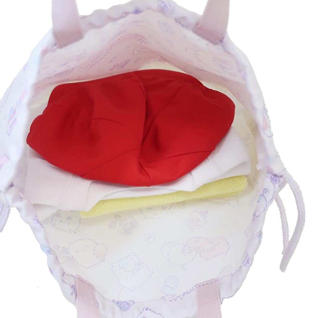 シネマコレクション cinemacollection ふんわりねころん ナップサック 総柄ナップサック 新入学 粧美堂 体操服かばん 新学期準備 女の子 キャラクター グッズ  （メーカー指定色） メーカー指定色