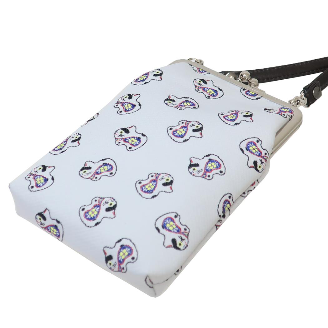 シネマコレクション cinemacollection スマホポーチ ミンゲイオリケイタイSHO 民芸携帯がまショルダー イヌハリコ アミナコレクション ミニショルダー ポシェット 和柄 グッズ  （メーカー指定色） メーカー指定色