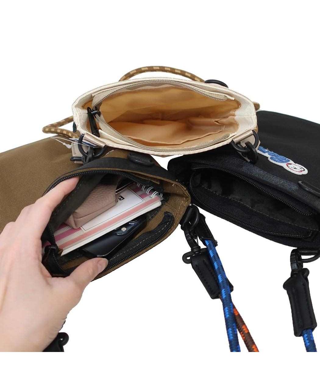 シネマコレクション cinemacollection スヌーピー[ショルダーバッグ]サコッシュポーチ REーPET 超撥水シリーズ ロゴ ピーナッツ （カーキ） カーキ