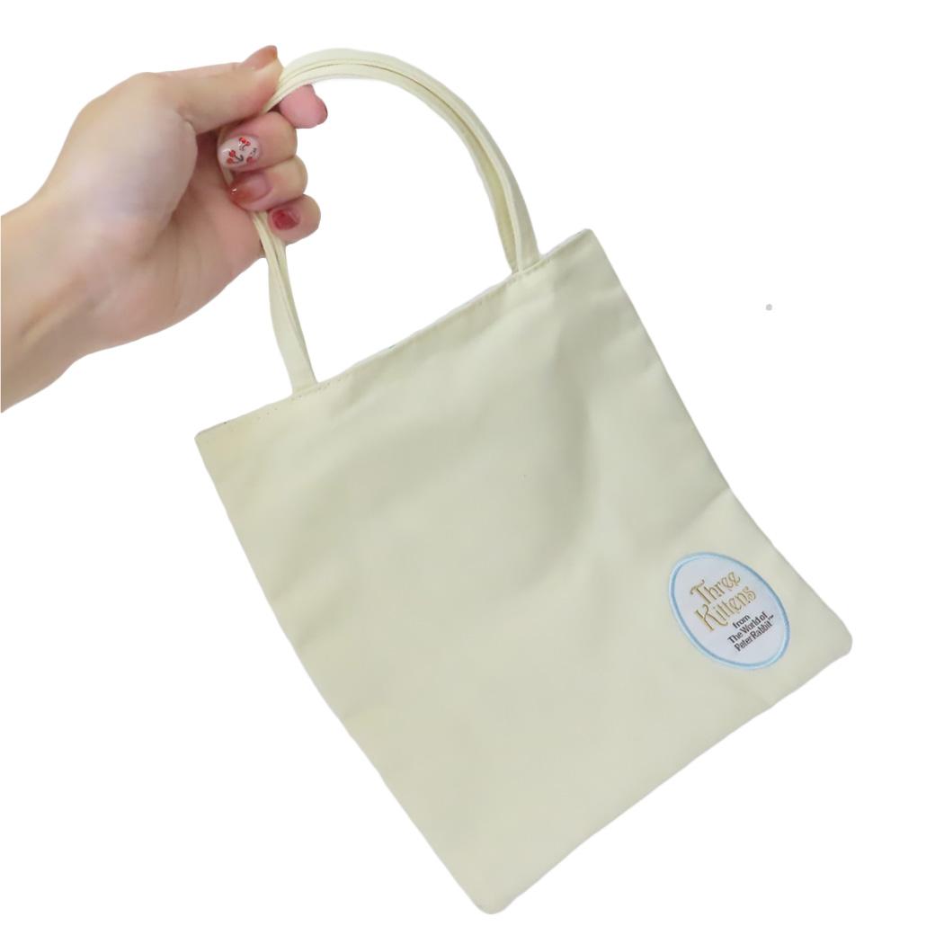 シネマコレクション cinemacollection ピーターラビット ミニバッグ ミニトートバッグ シンプルフラワーイエロー 丸眞 手提げかばん 小さい 絵本キャラクター グッズ  （メーカー指定色） メーカー指定色