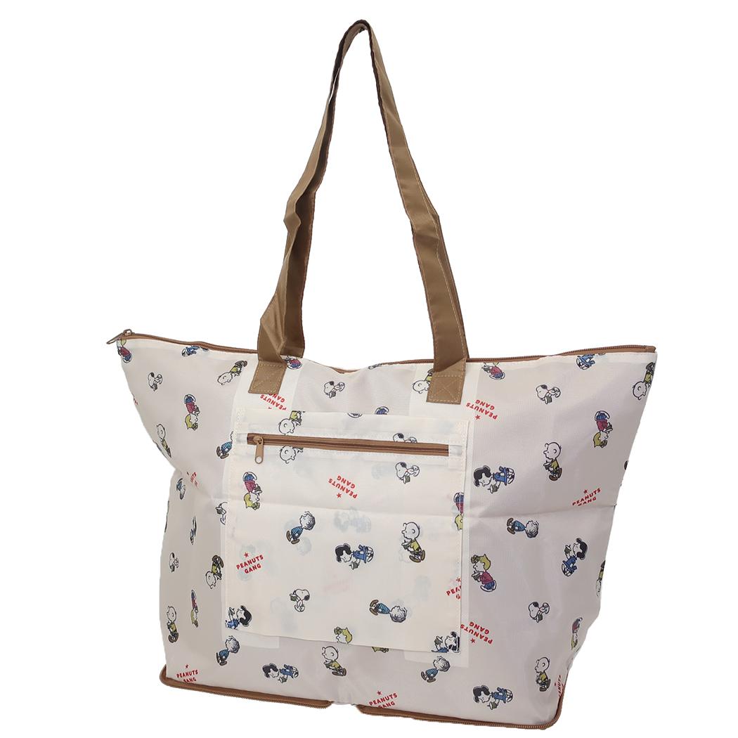 Cinema Collection cinemacollection Snoopy Travel Bag Foldable Boston Bag Cupcake PEANUTS Kamio Japan Compact Travel Training Character Goods
