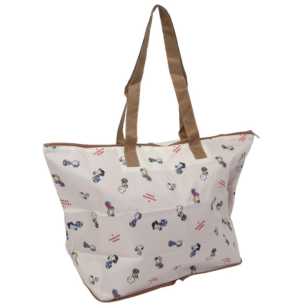 Cinema Collection cinemacollection Snoopy Travel Bag Foldable Boston Bag Cupcake PEANUTS Kamio Japan Compact Travel Training Character Goods