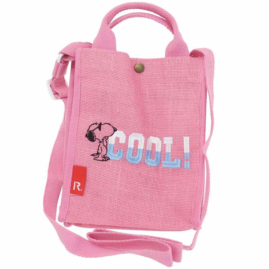 シネマコレクション cinemacollection スヌーピー グッズ ショルダーバッグ キャラクター IP.BR.ジュート.PEANUTSー8H ミニマムバッグ COOL！