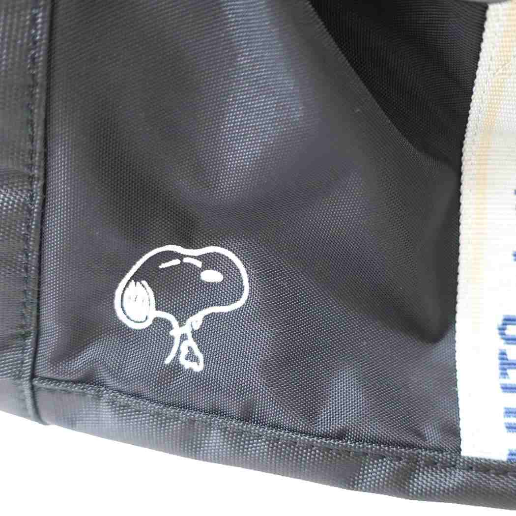 Cinema Collection cinemacollection Snoopy Travel Bag Square Boston Backpack BK Logo Tape PEANUTS Marimo Craft Gift Character Goods