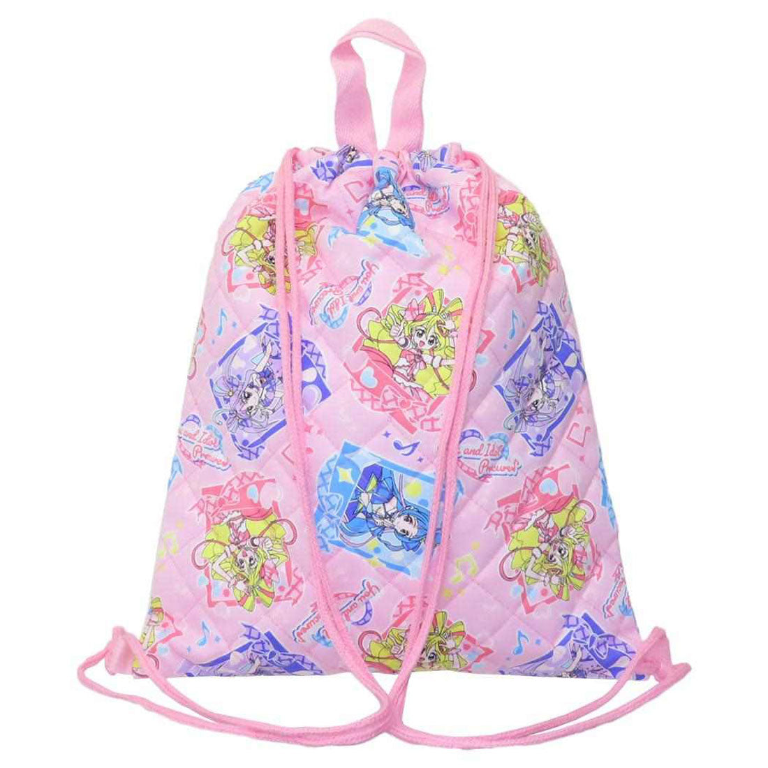 シネマコレクション cinemacollection キミとアイドルプリキュア ナップサック キルトナップサック プリキュア マルヨシ 新学期準備雑貨 アニメキャラクター グッズ ピンク