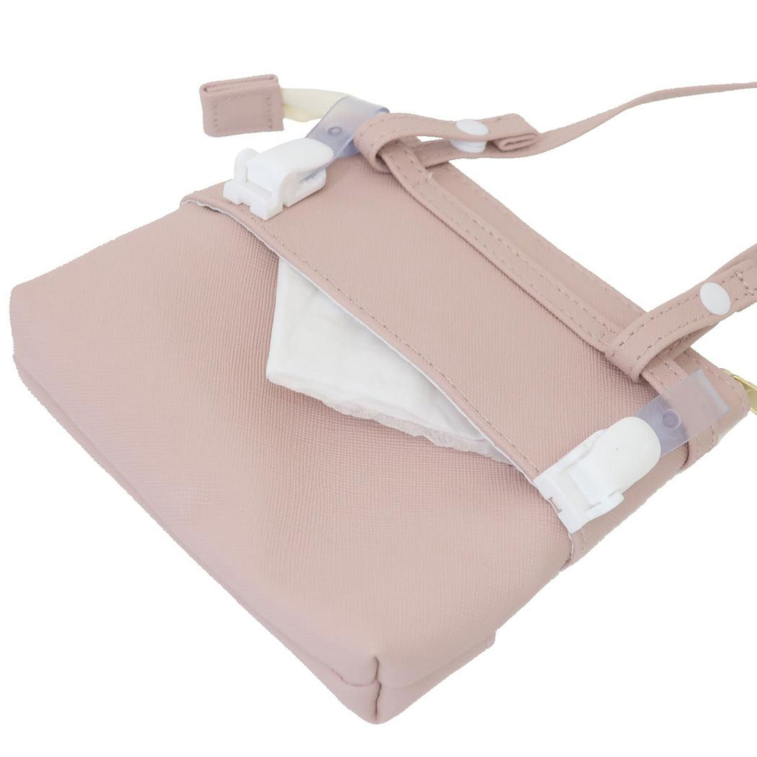 シネマコレクション cinemacollection クリップポケット マイリボンマルチポッケ ピンクベージュ クーリア クリップポーチ キッズポーチ 女の子 グッズ ピンク