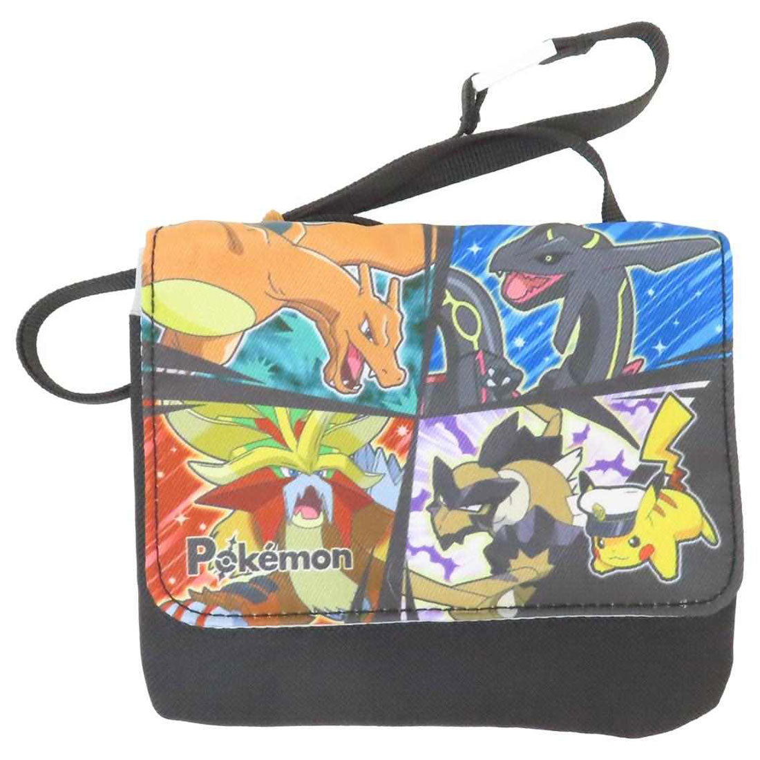 シネマコレクション cinemacollection ポケットモンスター クリップポケット クリップポケットショルダー付き クロ ポケモン集合 ポケモン マルヨシ 子ども用ポーチ キッズポーチ キャラクター グッズ ブラック