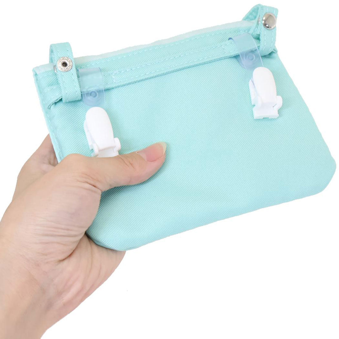 シネマコレクション cinemacollection ポチャッコ クリップポケット 横長タイプ ショルダーひもつき どこでもポッケ サンリオ カミオジャパン キッズポシェット キャラクター グッズ グリーン