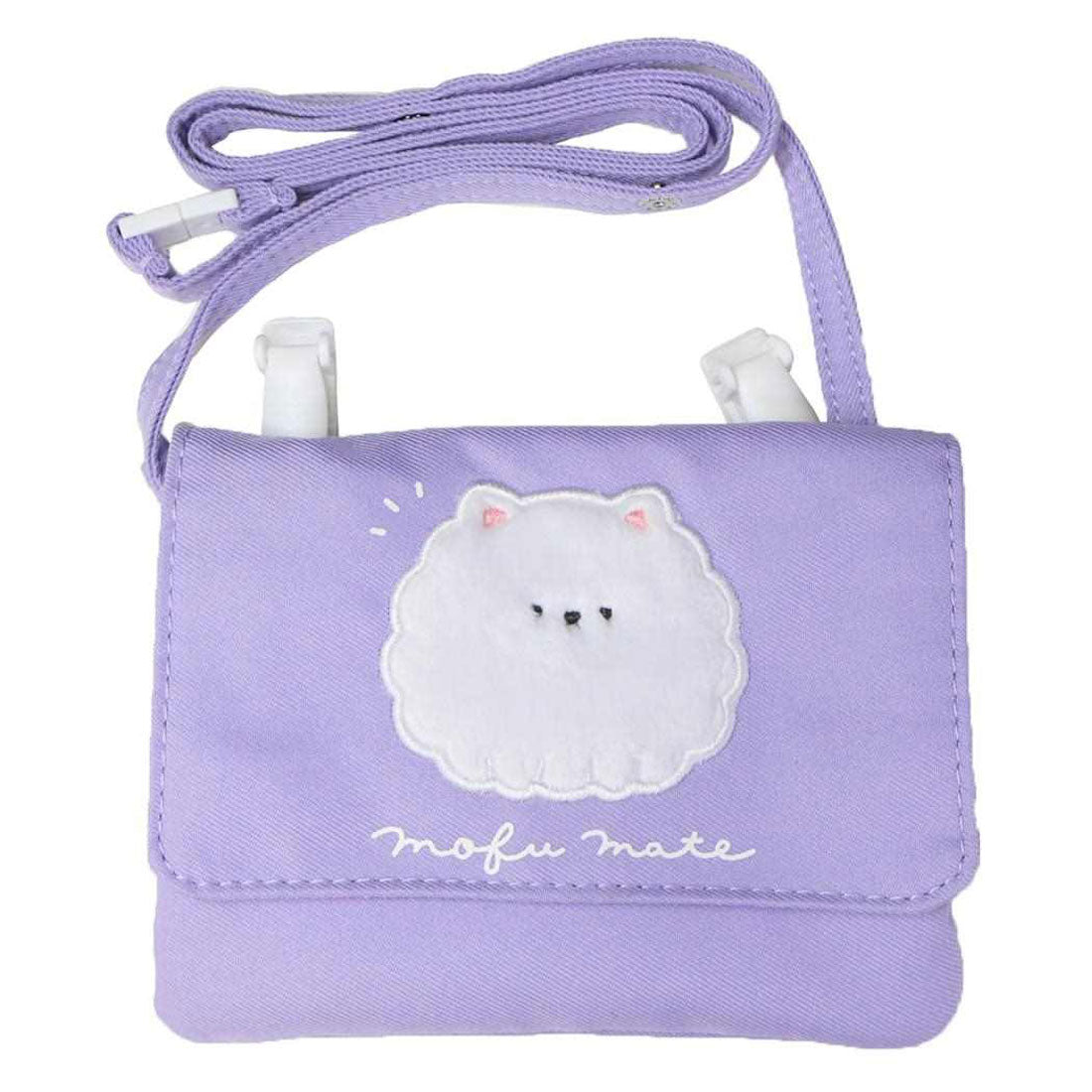 シネマコレクション cinemacollection クリップポケット 横長タイプショルダーひもつき どこでもポッケ ポメ カミオジャパン キッズポシェット かわいい グッズ パープル