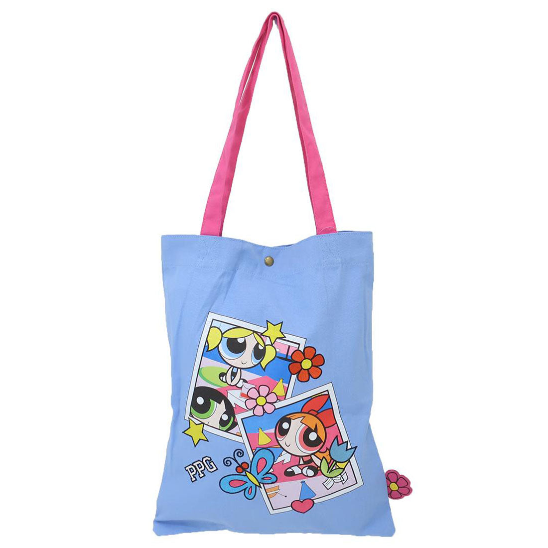 シネマコレクション cinemacollection パワーパフガールズ 手提げかばん トートバッグ BL スモールプラネット お出かけ キャラクター グッズ ブルー