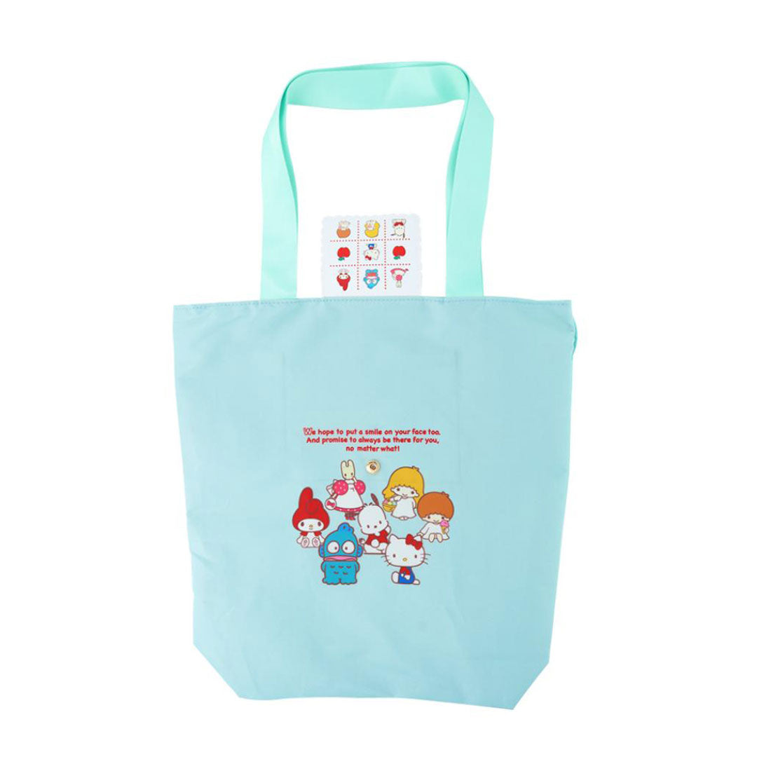 シネマコレクション cinemacollection サンリオキャラクターズ エコバッグ 2ルームコンパクトエコバッグ サンリオ サンスター文具 ショッピングバッグ お買い物かばん キャラクター グッズ ブルー