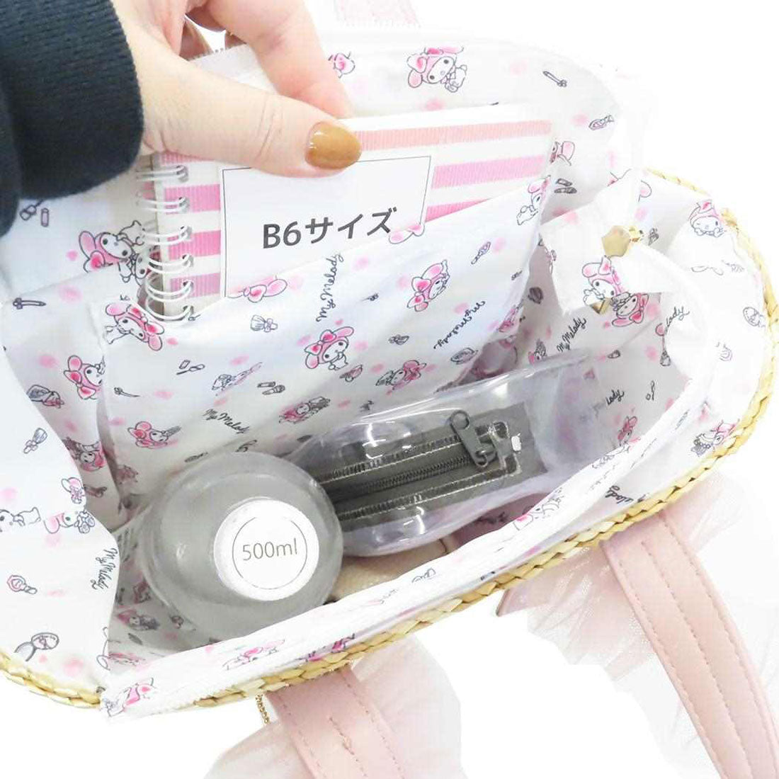 シネマコレクション cinemacollection マイメロディ 手提げかばん チュールハンドルトートバッグ サンリオ アートウエルド ハンドバッグ キャラクター グッズ ピンク