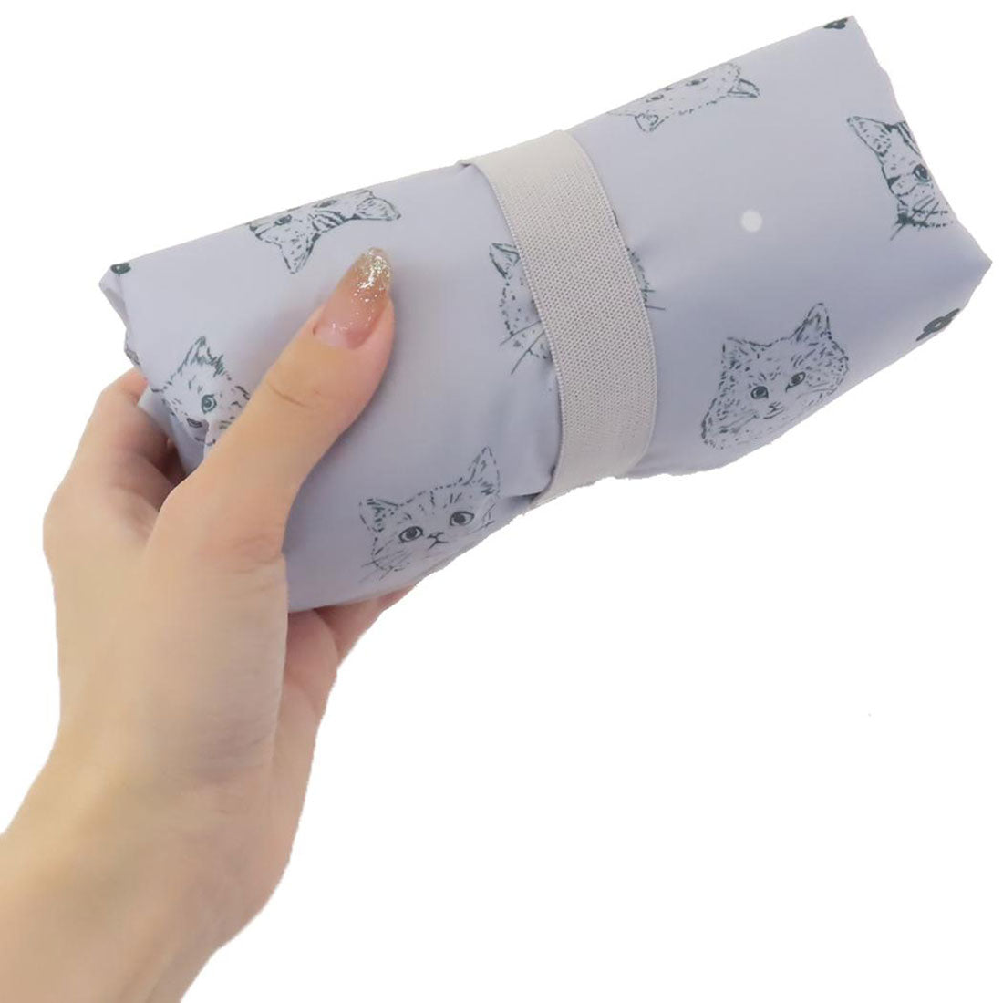 シネマコレクション cinemacollection ショッピングバッグ かるい保冷エコバッグ キャットフェイスPL ねこ ミントイン お買い物かばん 軽量 折りたたみ コンパクト 保温 グッズ ブルー