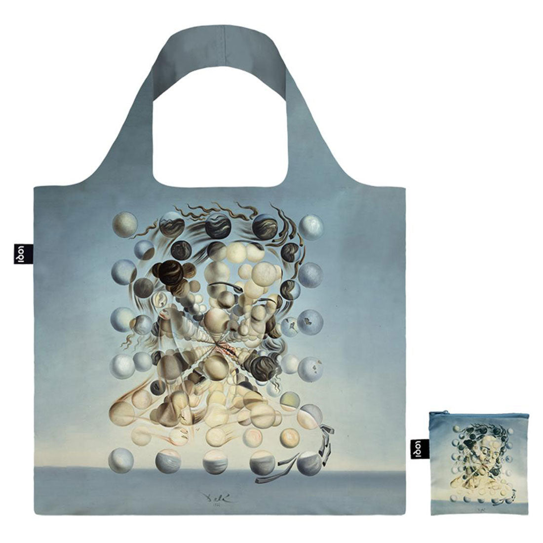 シネマコレクション cinemacollection サルバドール ダリ エコバッグ Bag Galatea of the Spheres LOQI ローキー エーワイ SALVADOR DALI お買い物バッグ グッズ グレー