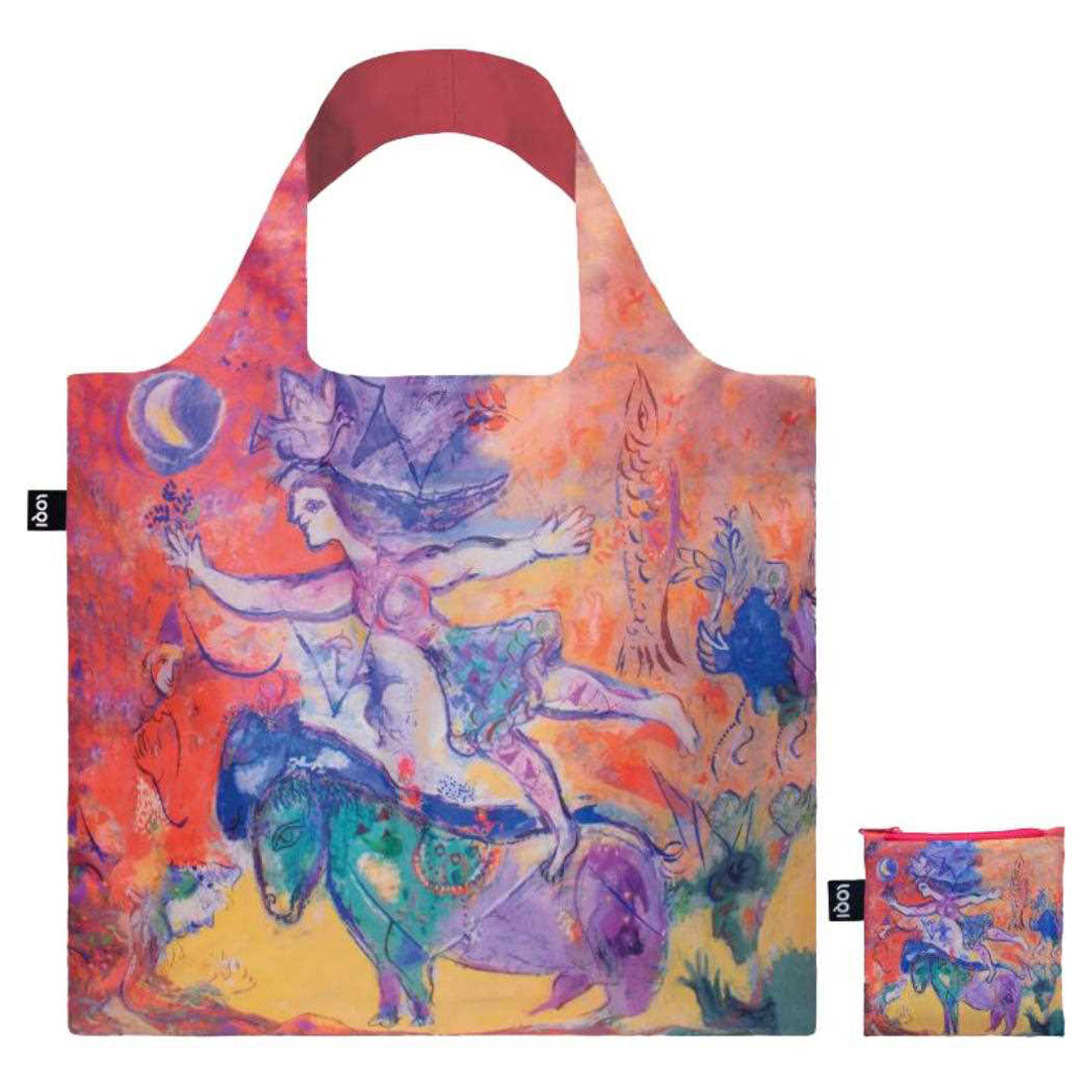 シネマコレクション cinemacollection マルク シャガール エコバッグ Bag The Circus LOQI ローキー エーワイ MARC CHAGALL お買い物バッグ グッズ レッド