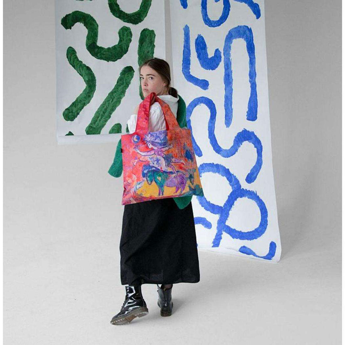 シネマコレクション cinemacollection マルク シャガール エコバッグ Bag The Circus LOQI ローキー エーワイ MARC CHAGALL お買い物バッグ グッズ レッド