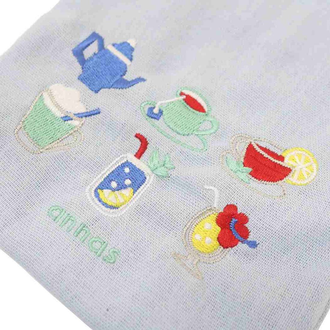 シネマコレクション cinemacollection annas アンナス 巾着袋 刺繍ミニ巾着 ドリンク 学研ステイフル きんちゃくポーチ 小物入れ おしゃれ グッズ パープル