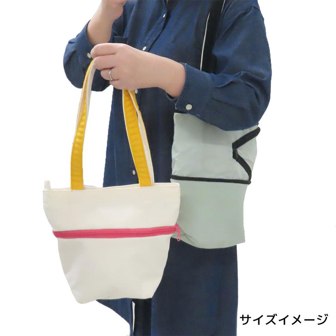 シネマコレクション cinemacollection コジコジ 手提げかばん のびるトートバッグ 小 名言（？） さくらももこ マリモクラフト サブバッグ サイズ変更 アニメキャラクター グッズ ホワイト