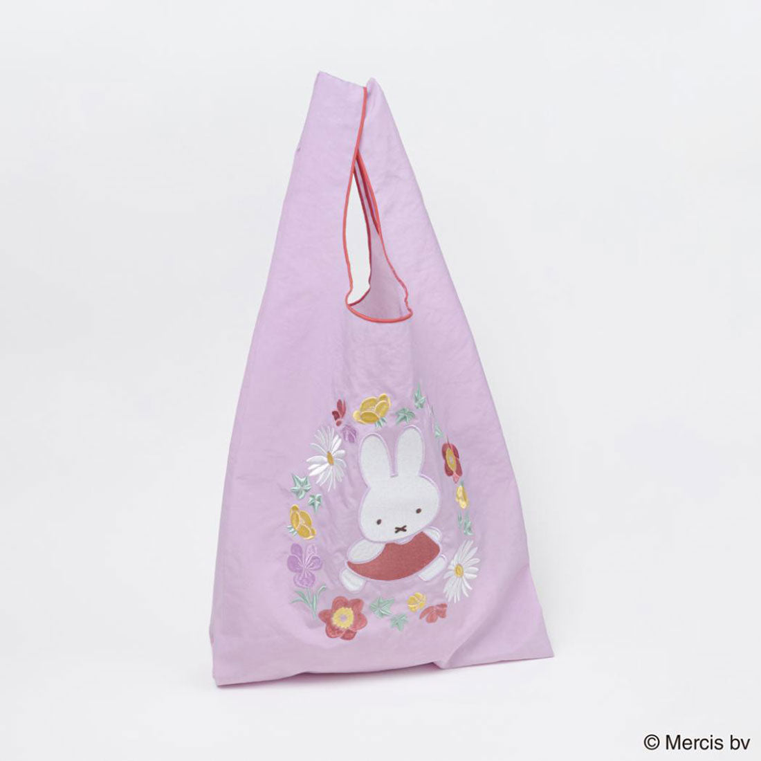 シネマコレクション cinemacollection ミッフィー エコバッグ ショッピングバッグ MIFFY EMBROIDERY ピンク ディックブルーナ エフエービージャパン お買い物バッグ 絵本キャラクター グッズ ピンク