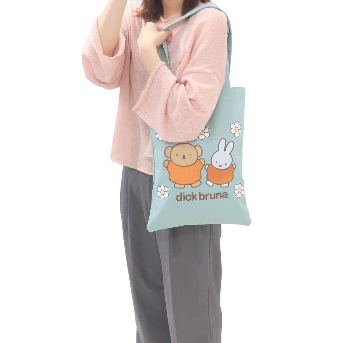 シネマコレクション cinemacollection ミッフィー 手提げかばん トートバッグ おはな ディックブルーナ スモールプラネット プレゼント 絵本キャラクター グッズ ブルー