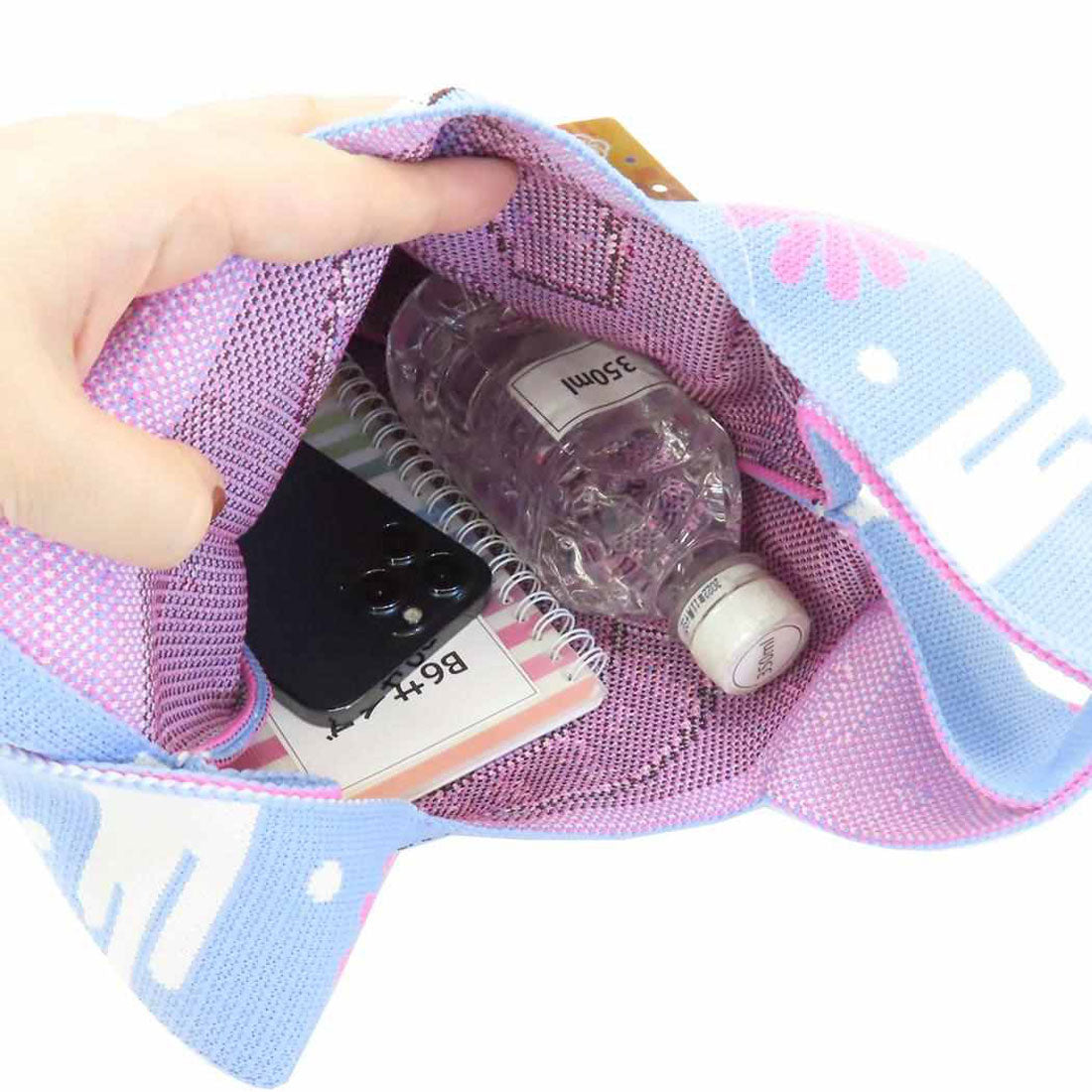 シネマコレクション cinemacollection シナモロール ミニバッグ ジャガード織ミニトートバッグ 和柄 サンリオ ジェイズプランニング 手提げかばん キャラクター グッズ ブルー