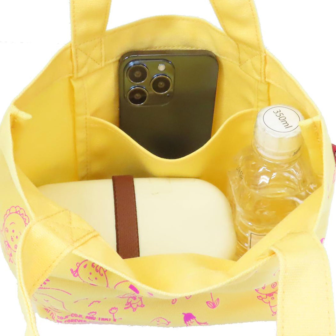 シネマコレクション cinemacollection コジコジ ランチバッグ カラーマチ付バッグ ポジティブ パターン さくらももこ スモールプラネット マチ付き お弁当かばん アニメキャラクター グッズ イエロー