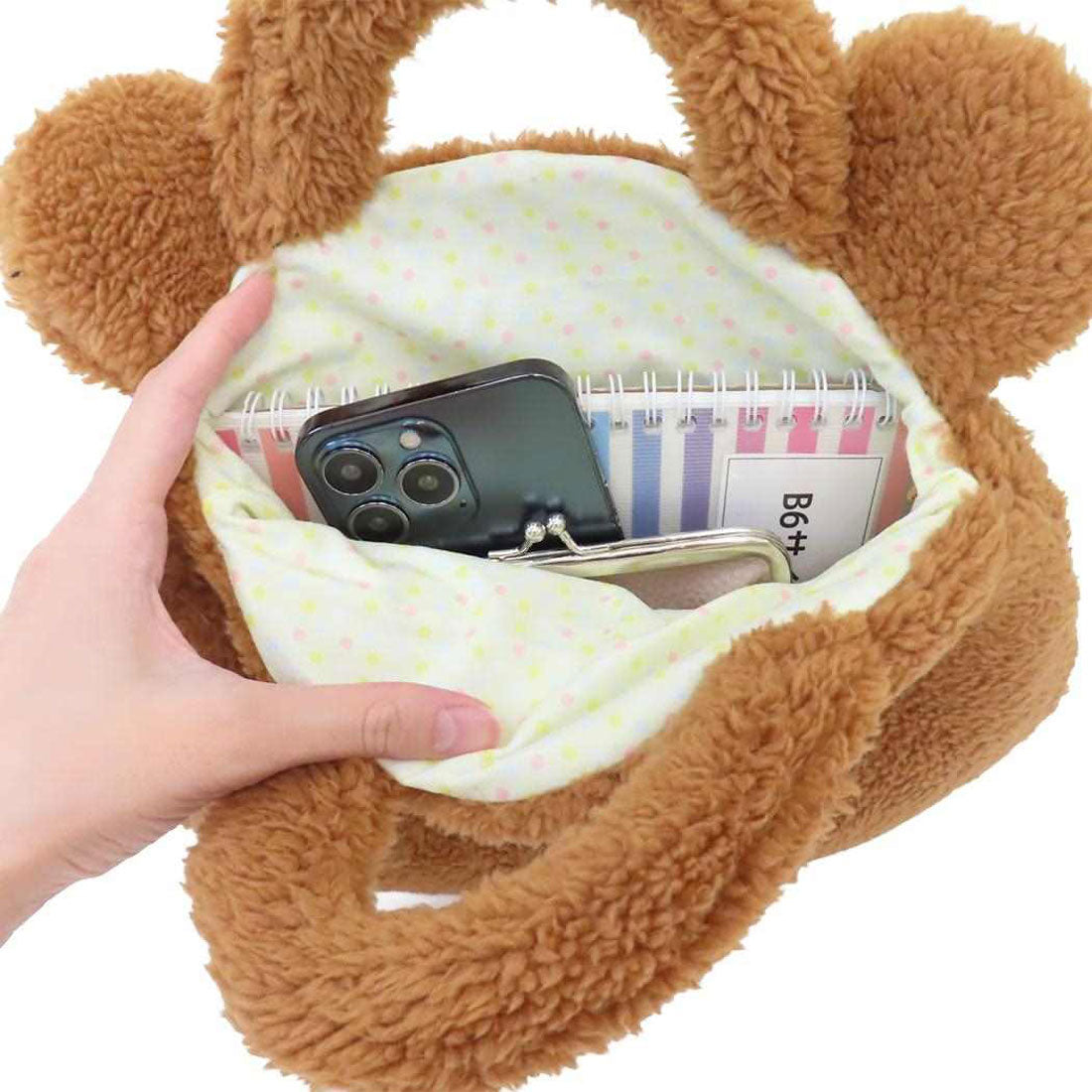 Cinema Collection Rilakkuma Mini Bag Mofumofu Tote Bag Chairoikoguma S