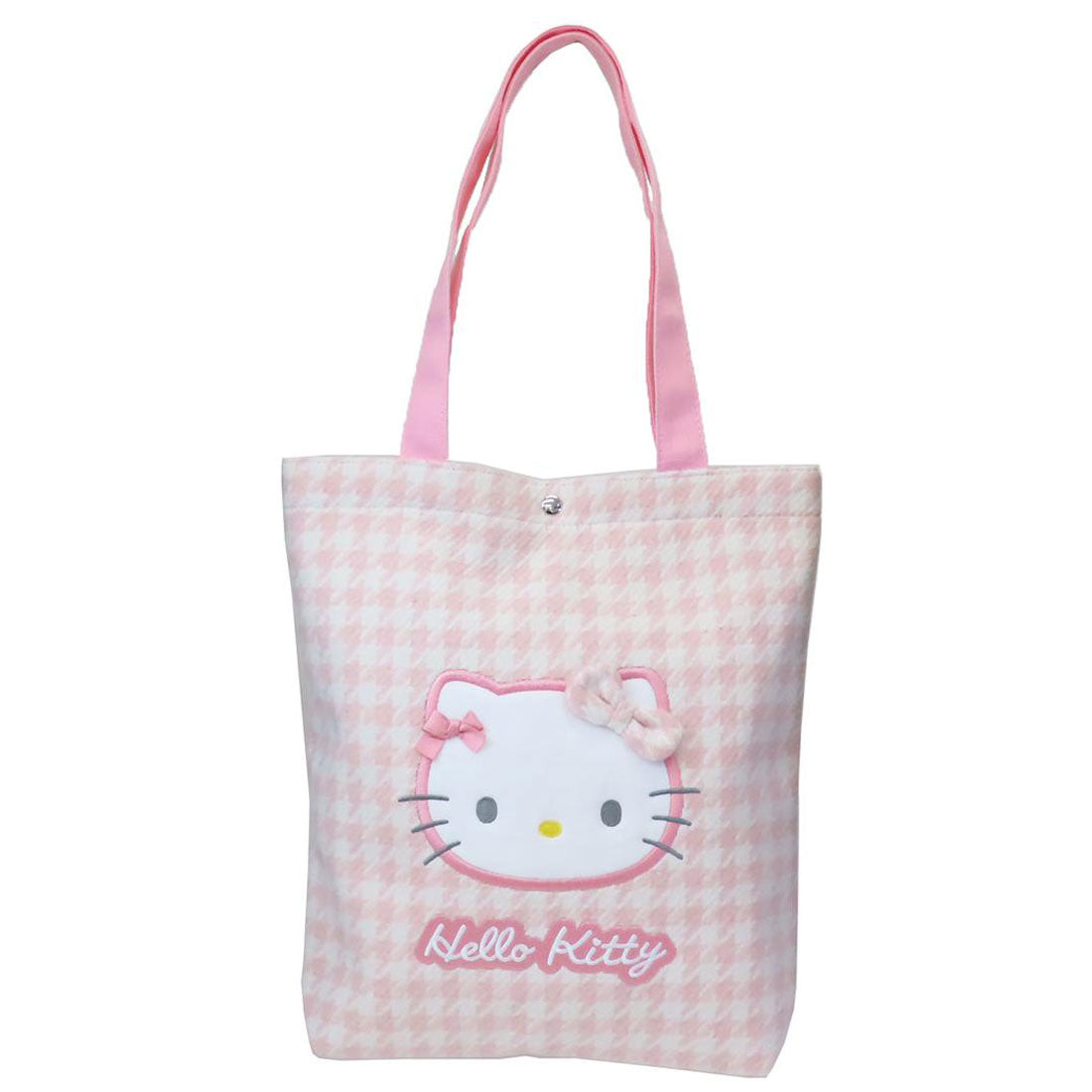 シネマコレクション cinemacollection ハローキティ 手提げかばん お出かけトート 千鳥格子 ピンク サンリオ トートバッグ キャラクター グッズ 他
