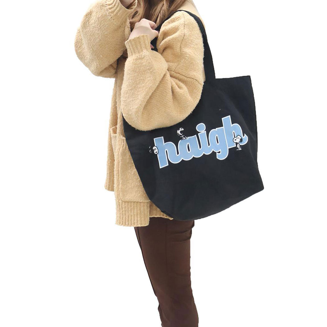 シネマコレクション cinemacollection スヌーピー 手提げかばん トートバッグ BK haigh ピーナッツ マリモクラフト プレゼント キャラクター グッズ 他