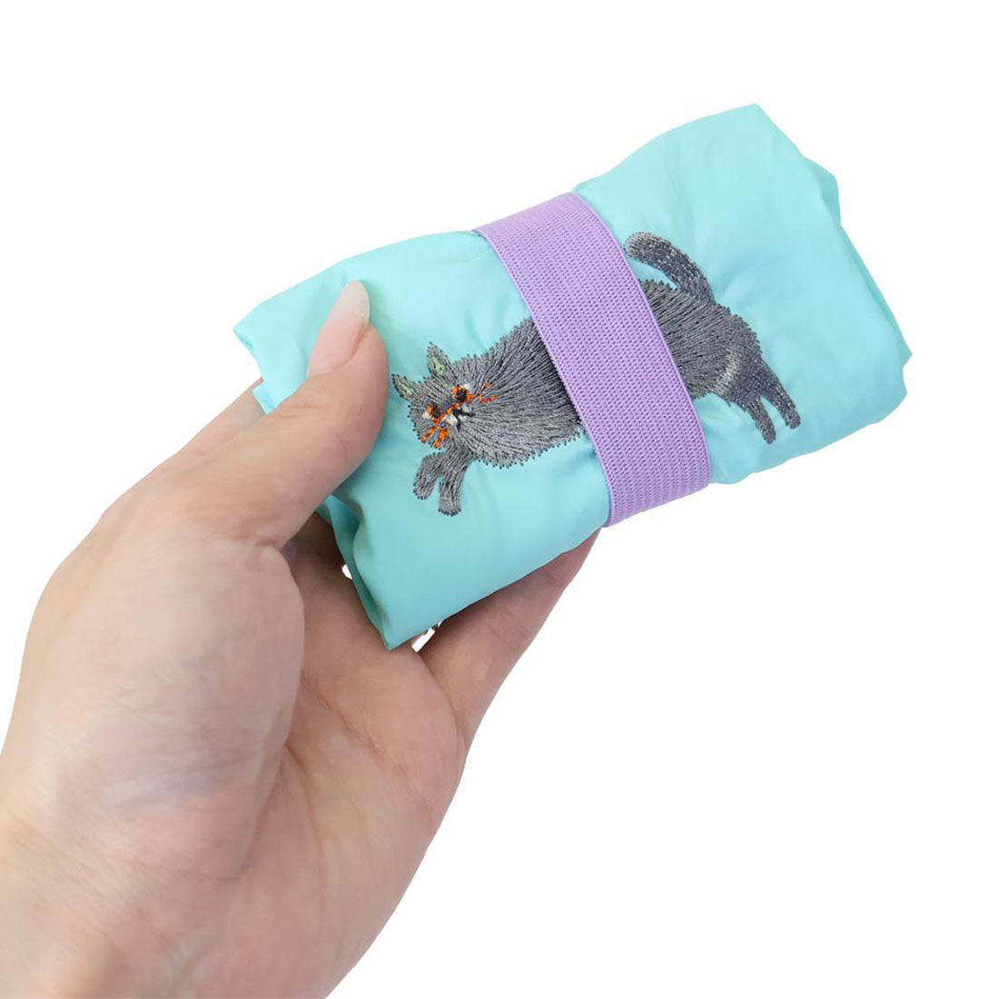 シネマコレクション cinemacollection ショッピングバッグ ポーチ付ミニエコバッグ ジャンプミュー ねこ フレンズヒル お買い物かばん ショッピングバッグ かわいい グッズ ブルー