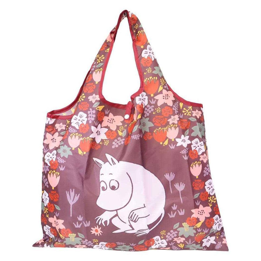 シネマコレクション cinemacollection ムーミン エコバッグ ショッピングバッグA お花 ブラウン 北欧 スモールプラネット お買い物かばん キャラクター グッズ 他
