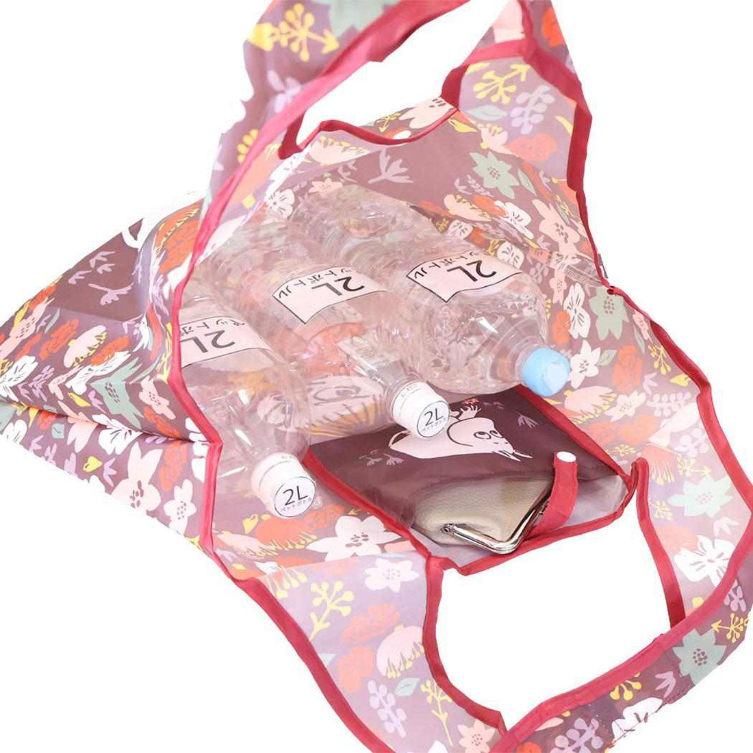 シネマコレクション cinemacollection ムーミン エコバッグ ショッピングバッグA お花 ブラウン 北欧 スモールプラネット お買い物かばん キャラクター グッズ 他