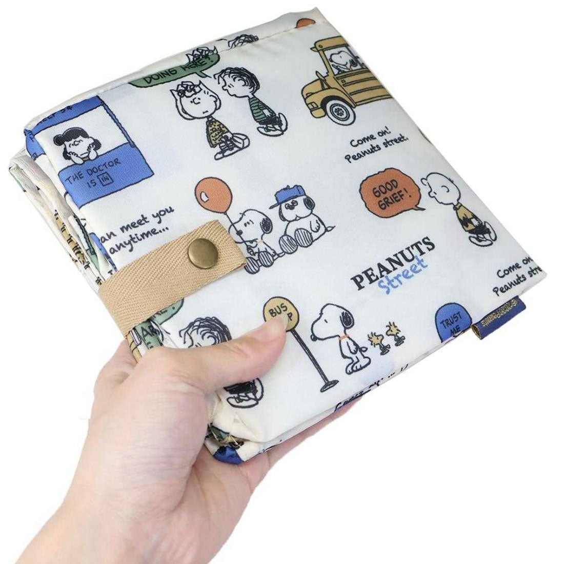 シネマコレクション cinemacollection スヌーピー エコバッグ ワイド底板付エコバッグ PEANUTS STREET ピーナッツ カミオジャパン ショッピングバッグ キャラクター グッズ 他