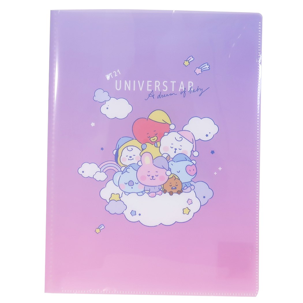 シネマコレクション cinemacollection BT21 商品 ポケットファイル LINE FRIENDS キャラクター 10ポケット クリアファイル プレゼント 男の子 女の子 ギ  （メーカー指定色） メーカー指定色