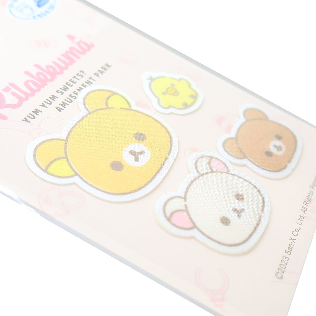 シネマコレクション cinemacollection リラックマ グッズ ワッペン キャラクター ミニアイロンパッチシール4枚セット （メーカー指定色） メーカー指定色
