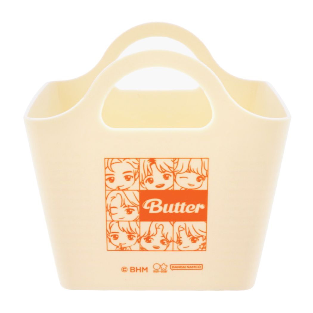 シネマコレクション cinemacollection タイニータン TinyTAN キャラクター 卓上収納 ミニバスケット Butter ホワイト （メーカー指定色） メーカー指定色