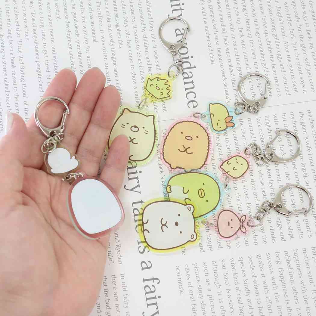 シネマコレクション cinemacollection すみっコぐらし 2連アクリルキーホルダー キーリング しろくま サンエックス キャラクター プレゼント 男の子 女の子 ギフト  （メーカー指定色） メーカー指定色