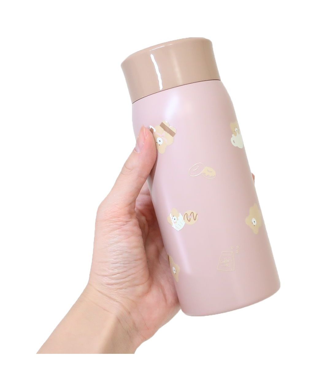 シネマコレクション cinemacollection ほっこりモコモカ 保温水筒 ステンレスボトル(350ml) ミルクティー クーリア タンブラー 保冷 おしゃれ グッズ  （メーカー指定色） メーカー指定色