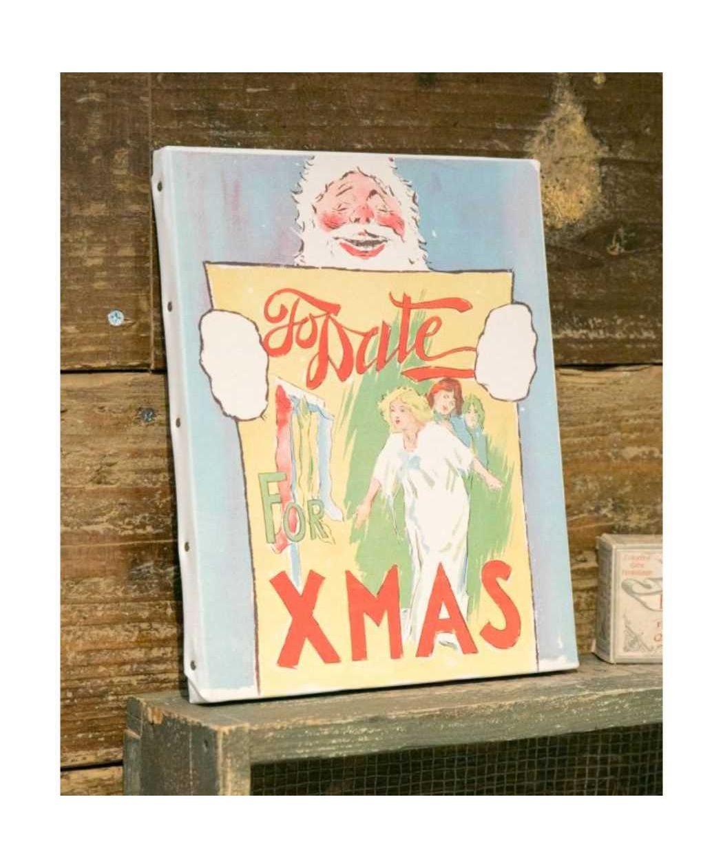 シネマコレクション cinemacollection インテリアパネル サンタクロースアートボード SANTA＆POSTER 北欧 アミナコレクション インテリア ヨーロッパ雑貨 グッズ  （メーカー指定色） メーカー指定色